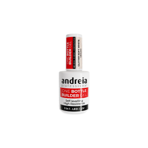Andreia One Botlle Builder Gel – Glitter Soft White 14ml