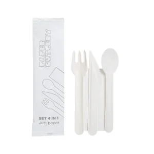 Garcia de Pou Talheres de Papel com Guardanapo Branco 15,8 cm