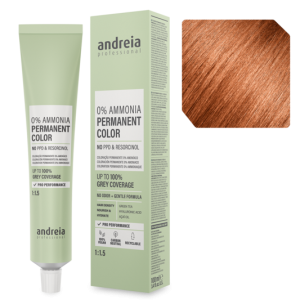 Andreia Coloração Permanente 0% Amoníaco 7.34 Louro Médio Dourado Acobreado 100ml