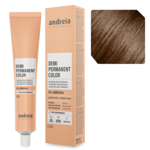 Andreia Coloração Demi Permanente 5.32 Castanho Claro Quente 100ml