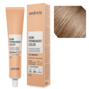 Andreia Coloração Demi Permanente 8.32 Loiro Claro Bege Quente 100ml