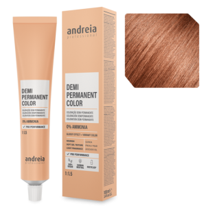 Andreia Coloração Demi Permanente 7.41 Louro Médio Laranja Frio 100ml