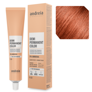 Andreia Coloração Demi Permanente 7.45 Louro Médio Laranja Vermelho 100ml
