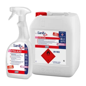 Sutter Xtra-Alko desinfetante hidroalcoólico pronto a usar para superfícies e tecidos com ação bactericida, virucida e fungicida